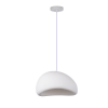 Nowoczesna biała lampa wisząca półokrągły klosz minimalistyczna uniwersalna skandynawska NUBE LP-0030/1P 40cm WH Light Prestige